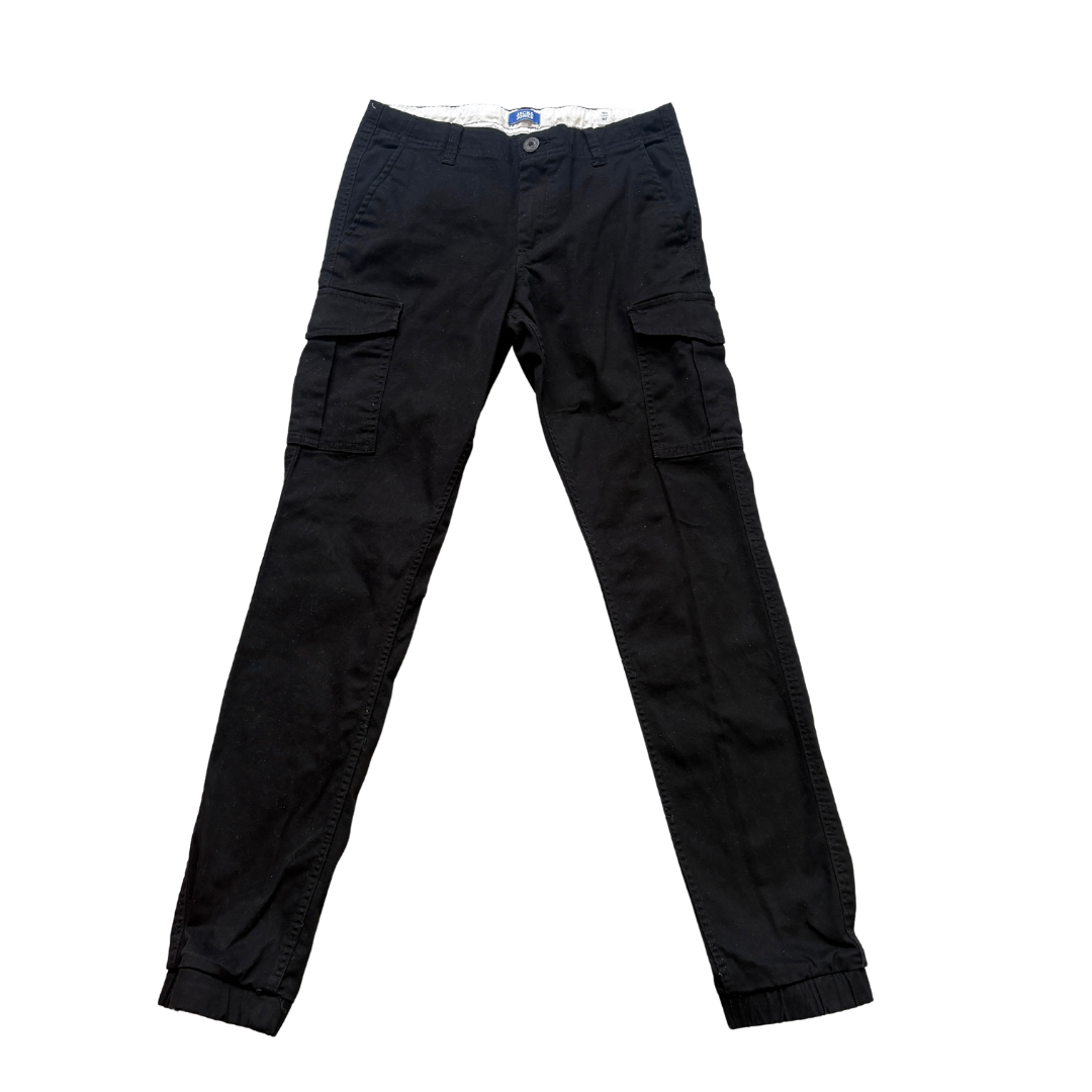 Black Cuffed Cargos product image by Jack & Jones