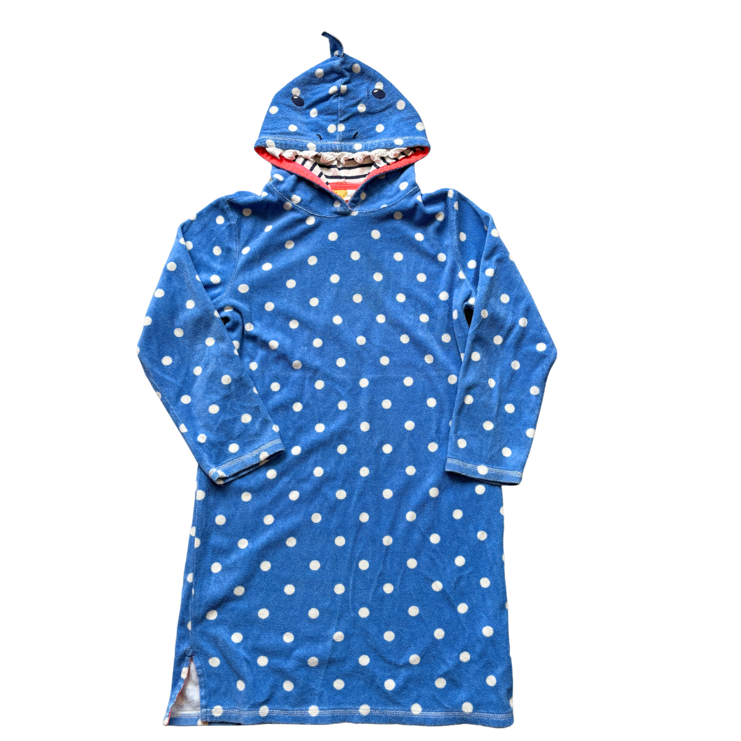 Shark Hooded Towelling Throw On product image by Boden