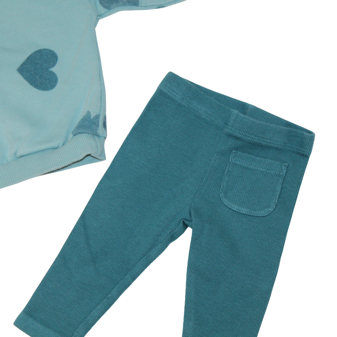 Teal Heart Outfit