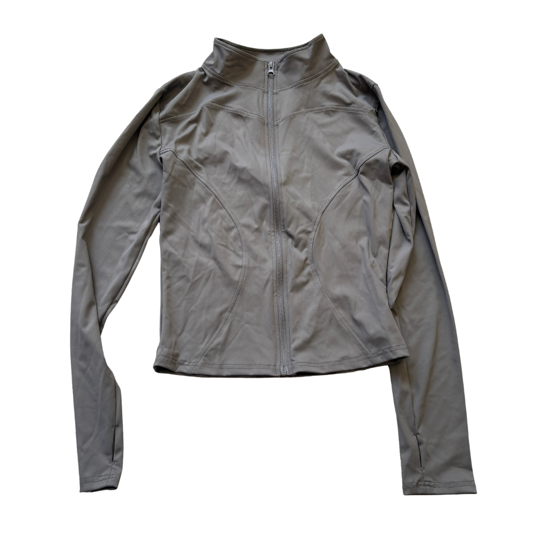 Grey Zip Gym Top product image by tiktok