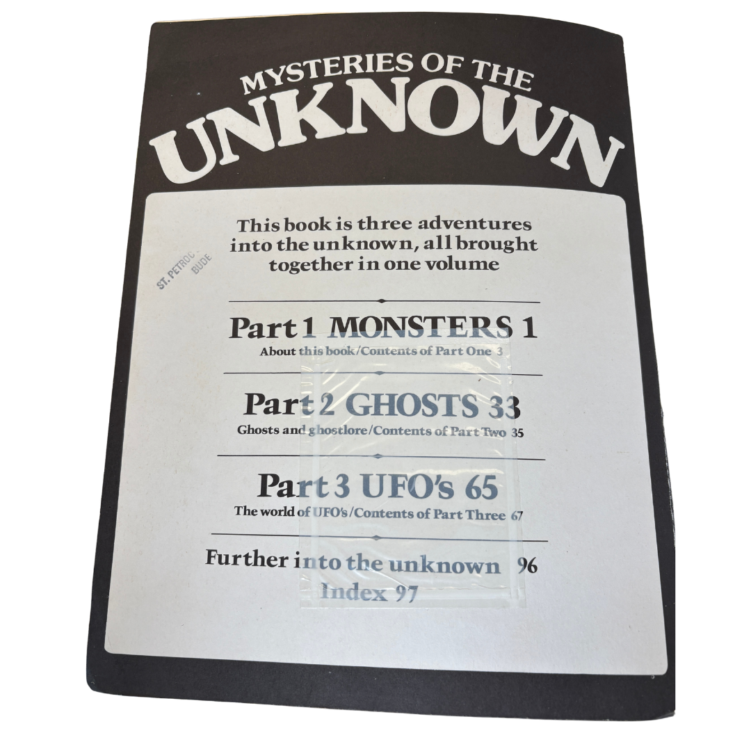 1979 Mysteries of the Unknown - Monsters, Ghosts & UFO'S - Paper Back image 3 of 5 by Usborne