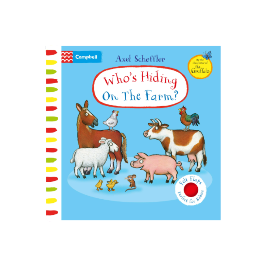Who's Hiding on the Farm? Felt Flap Board Book product image by Campbell
