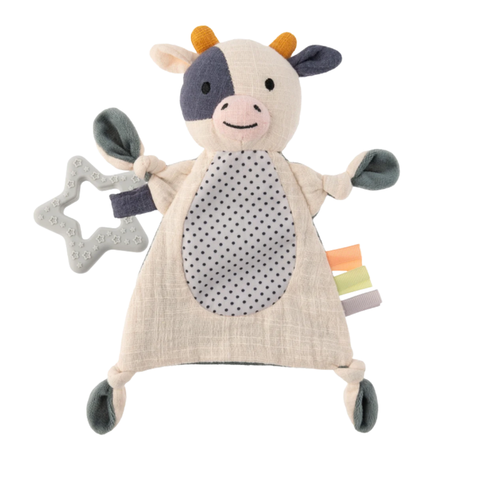 Cow Crinkle Teether Toy/Comforter
