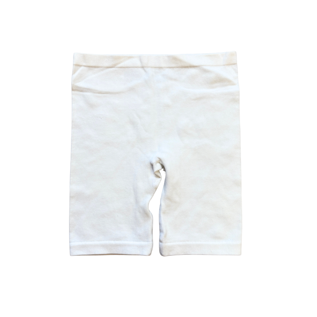 White Ribbed Modesty Shorts product image by Peacocks