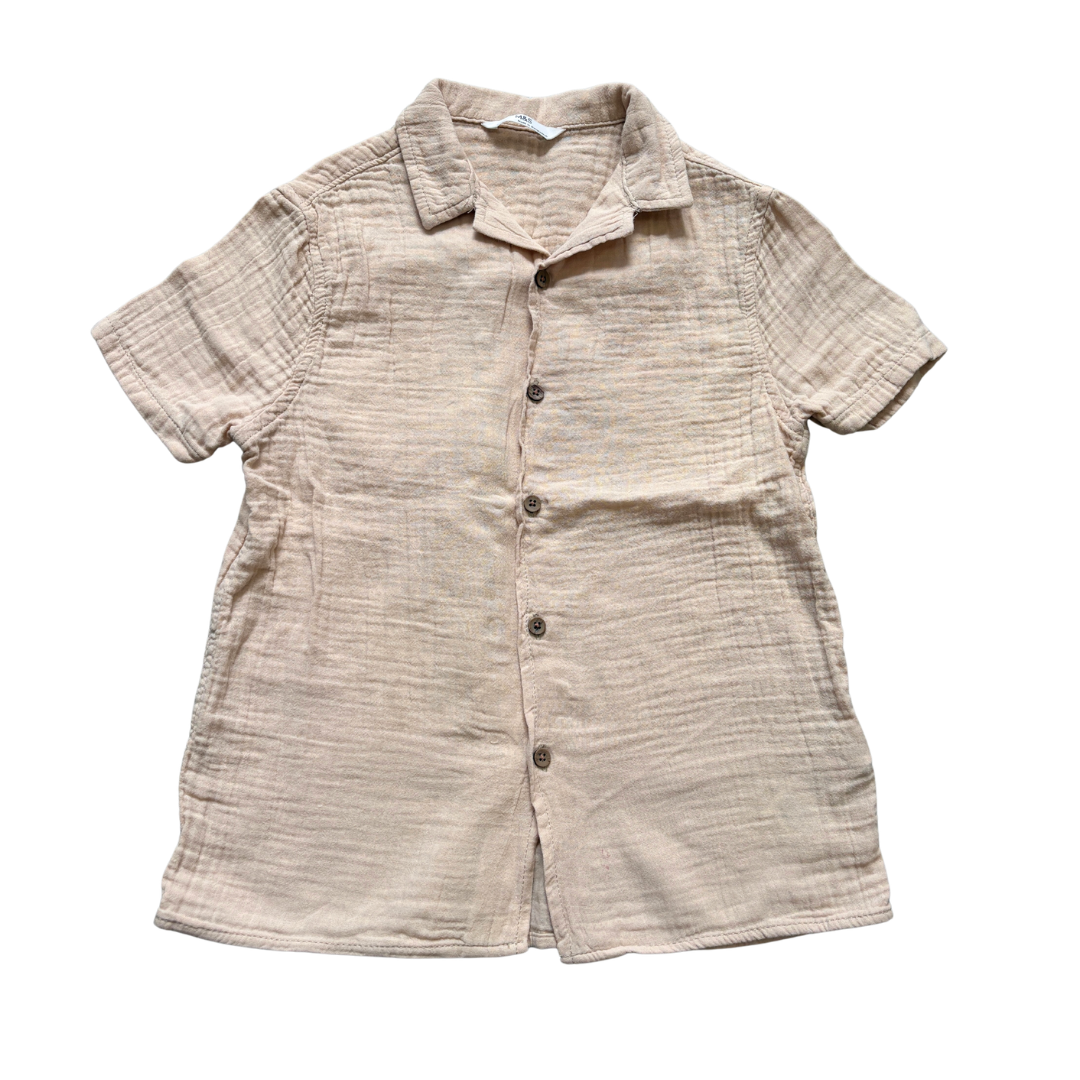 Stone Short Sleeved Shirt product image by Marks & Spencer