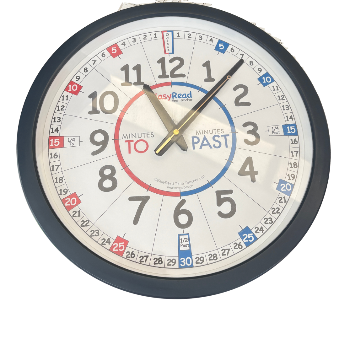 Time Teacher Clock 35cm product image by Easy Read