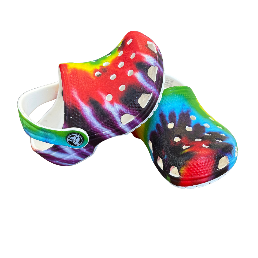 Multi Tie Dye Sandals image 1 of 2 by Crocs
