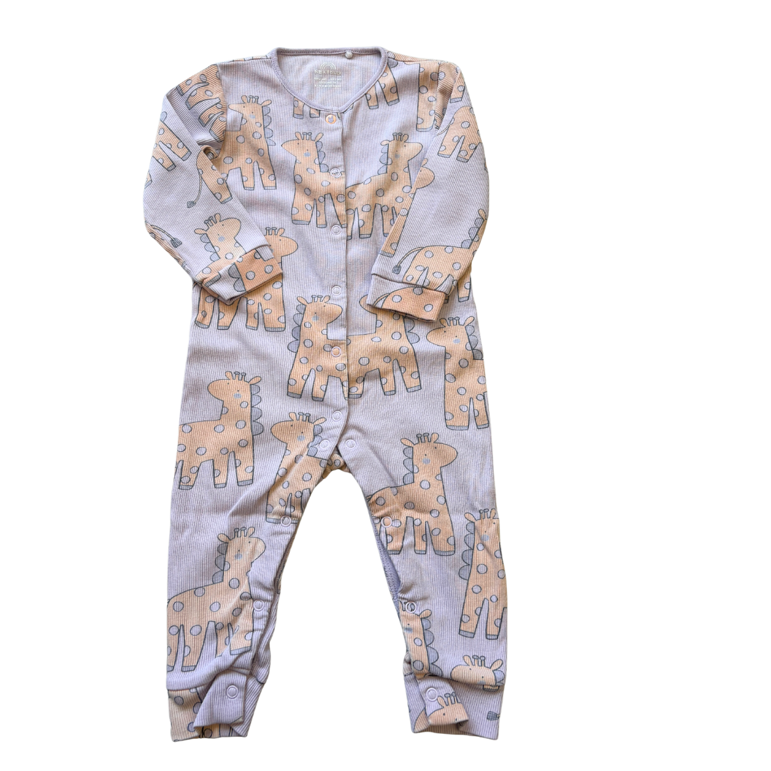 Ribbed Giraffe Romper product image by Next