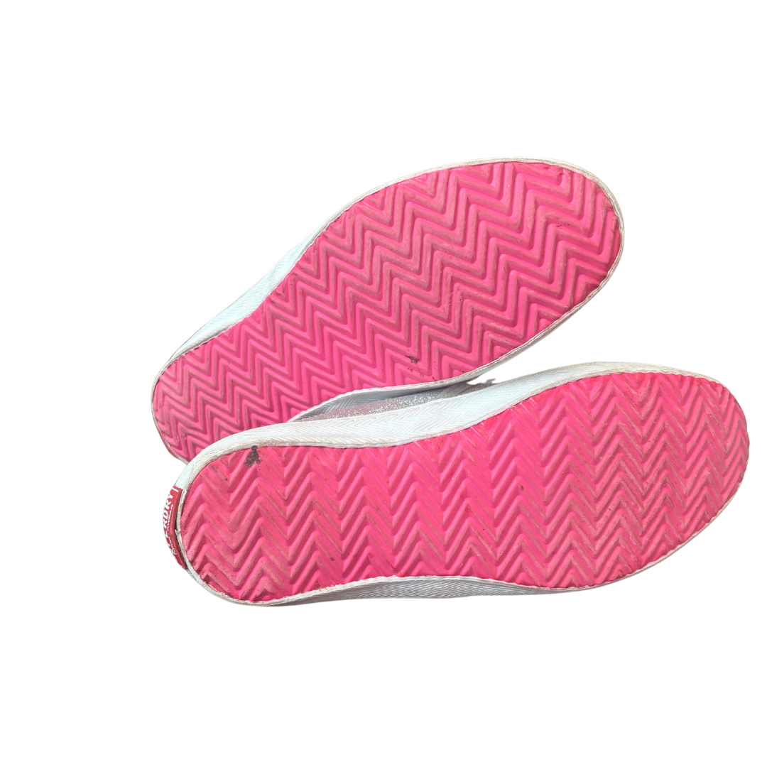 Silver Glitter Trainers