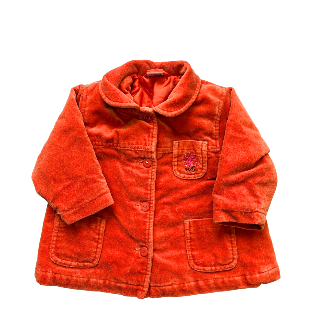 Vintage 00'S Orange Velvet Jacket product image by Next