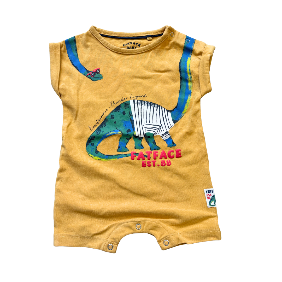 Dino Mustard Romper product image by FatFace