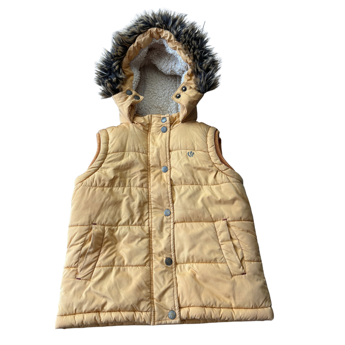 Mustard Hooded Gilet