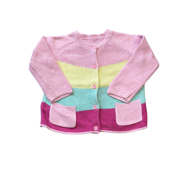 Colour Stripe Cotton Cardi