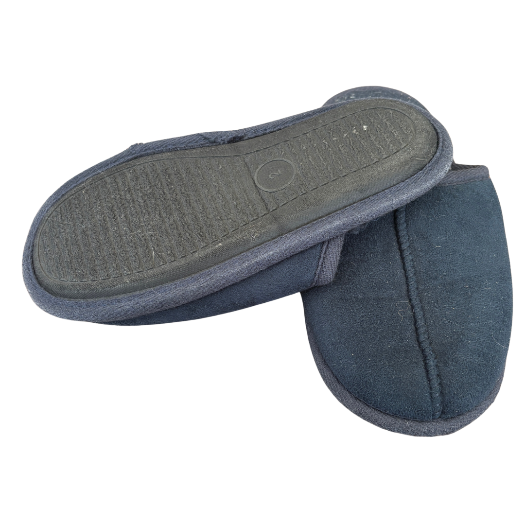 Navy Slip On Slippers image 2 of 2 by Next
