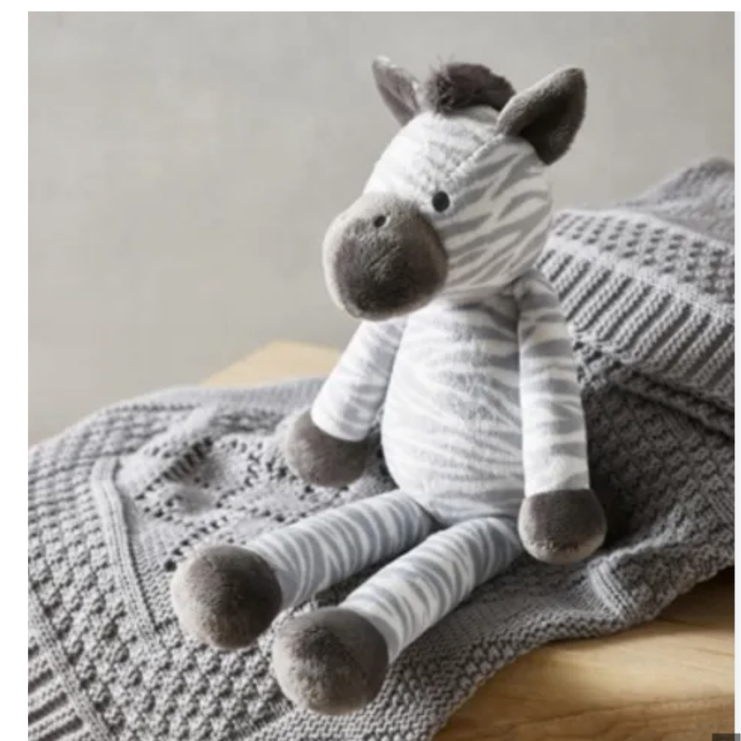 Retired Floppy ZaZa Zebra Soft Toy product image by The Little White Company