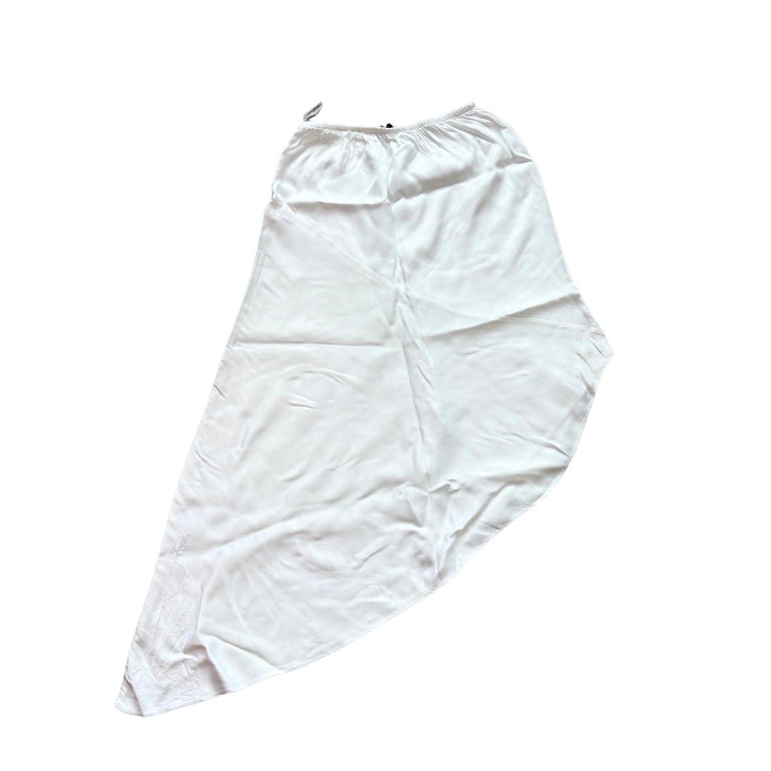 Silky Asymmetrical White Skirt product image by Zara