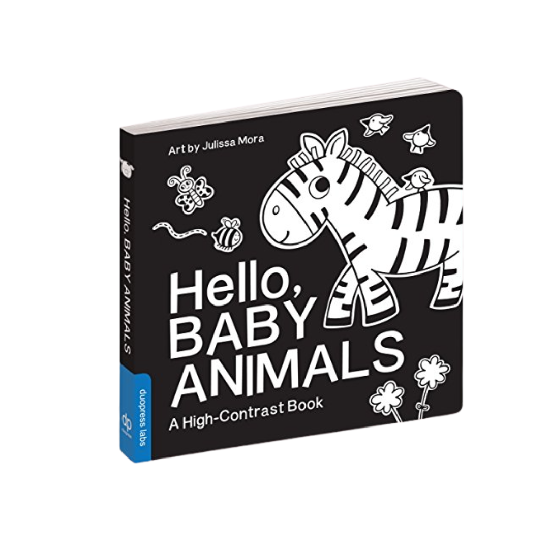 Hello Baby Animals - Black and White Board Book product image by duopress