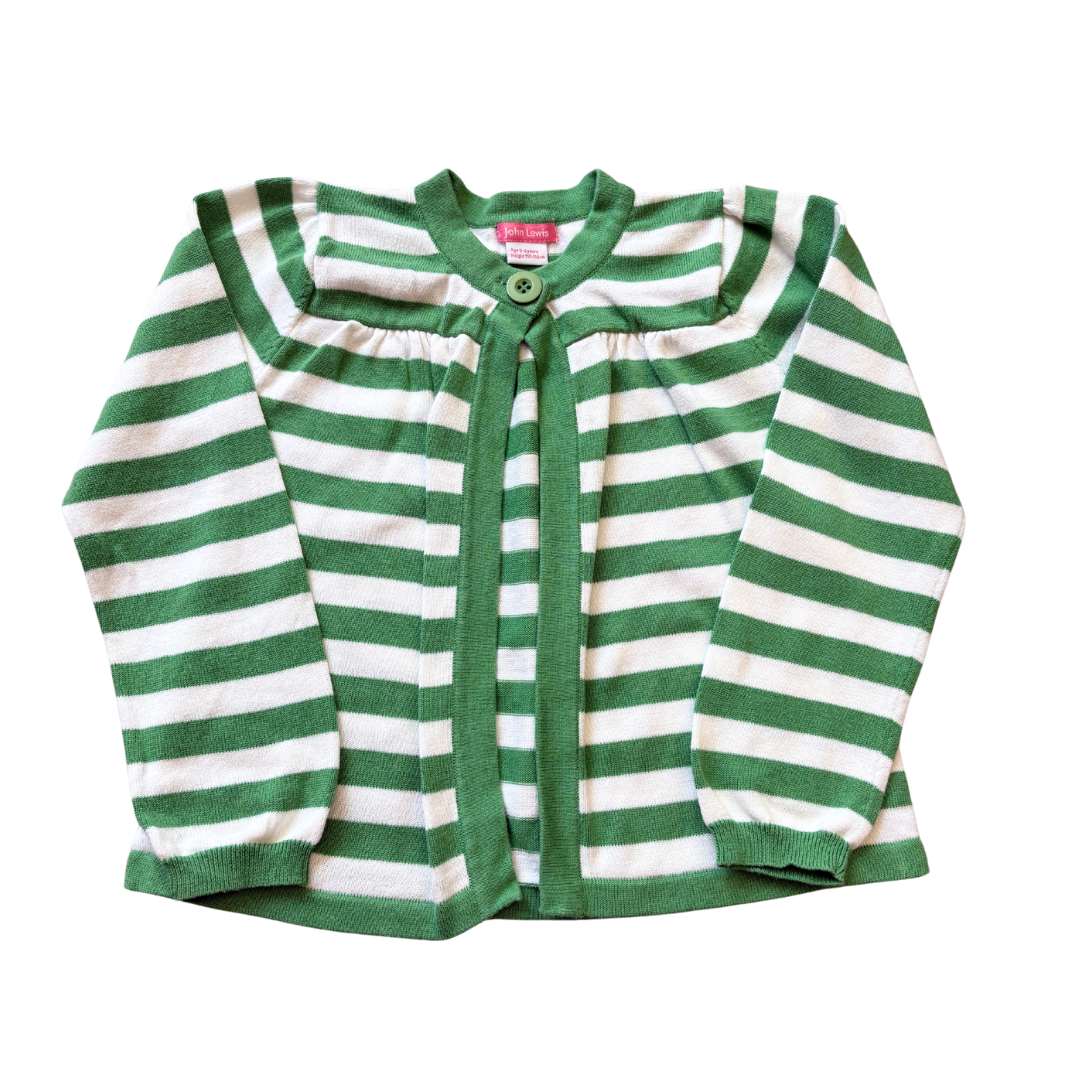 Stripe Cotton Cardi product image by John Lewis