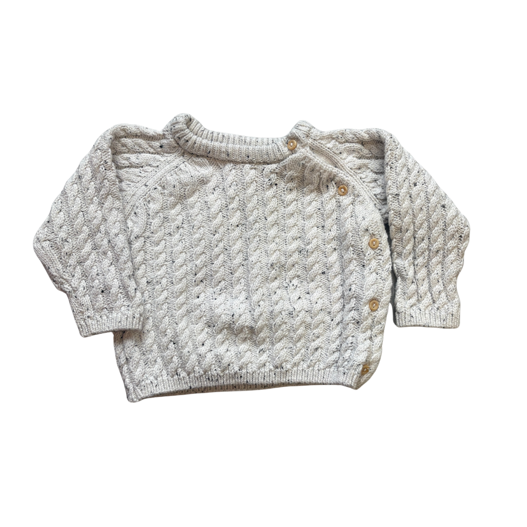 Organic Cotton Cable Knit Jumper product image by H&M