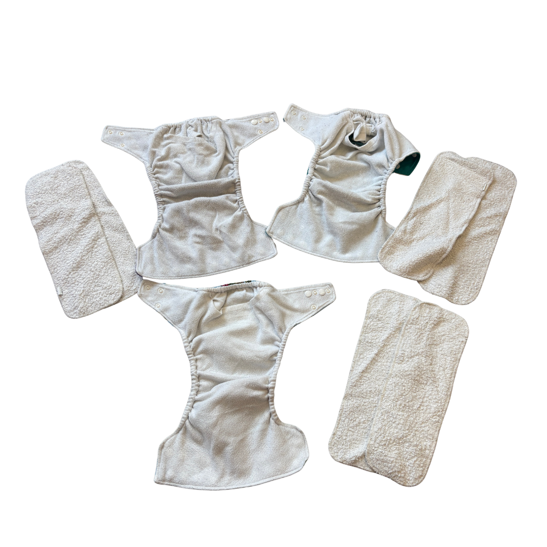3 x Onesize Reusable Pocket Nappies image 2 of 3 by Little Lamb