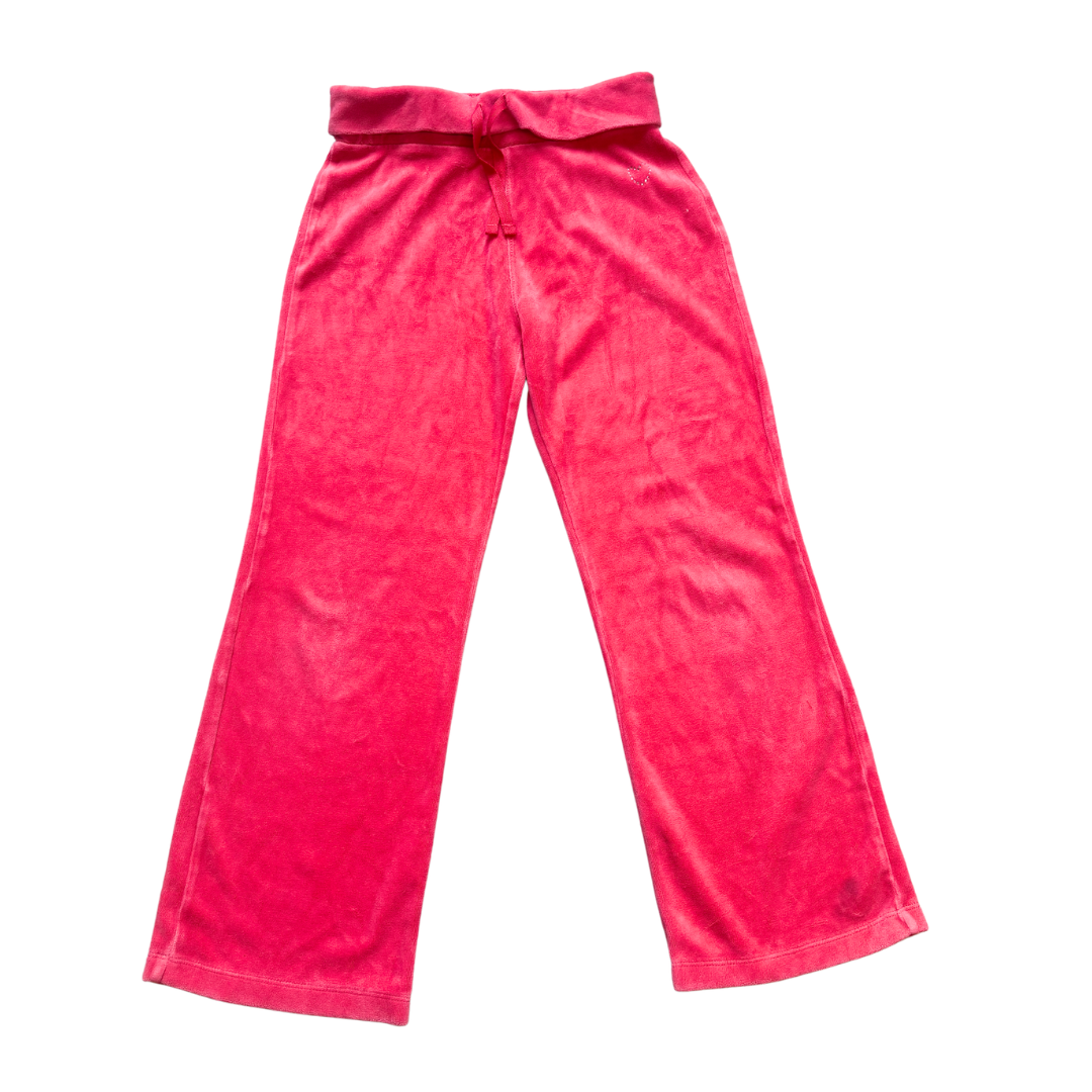 Y2K Pink Velour Wide Joggers product image by Cherokee