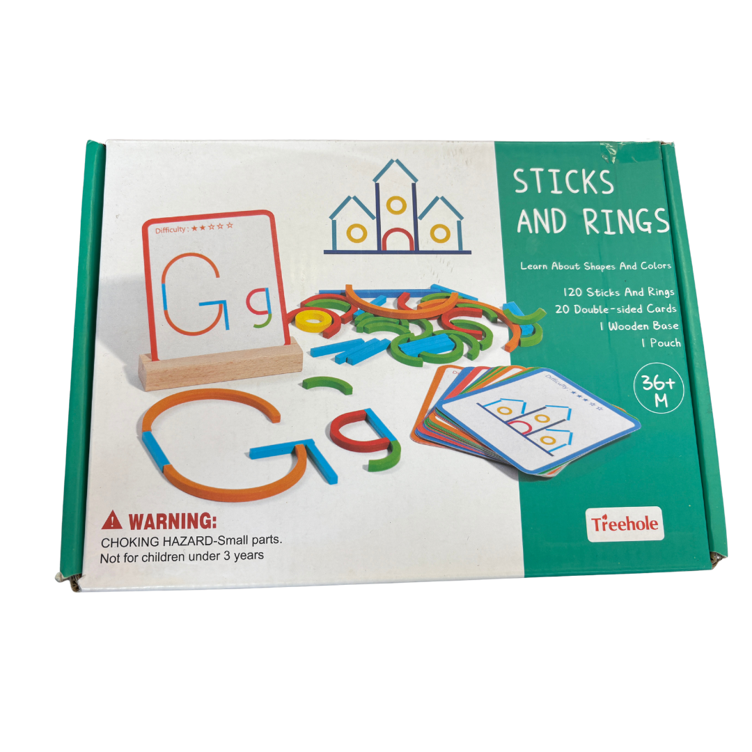Sticks and Rings - Montessori Learning Game product image by Treehole