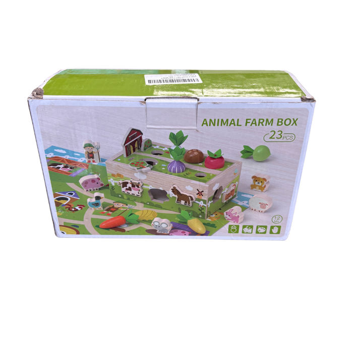 Wooden Animal Farm Box