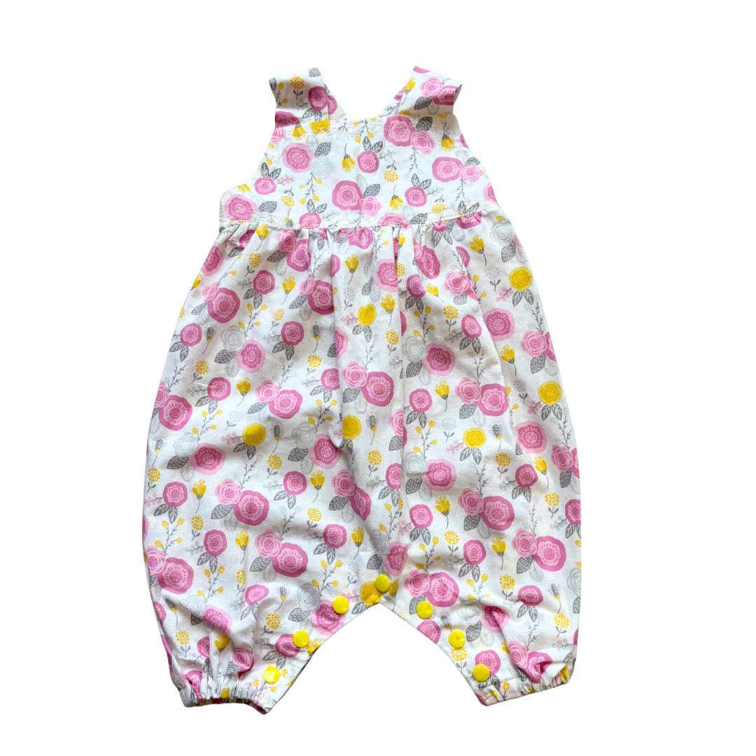 Floral Cotton Dungarees image 1 of 2 by Handmade