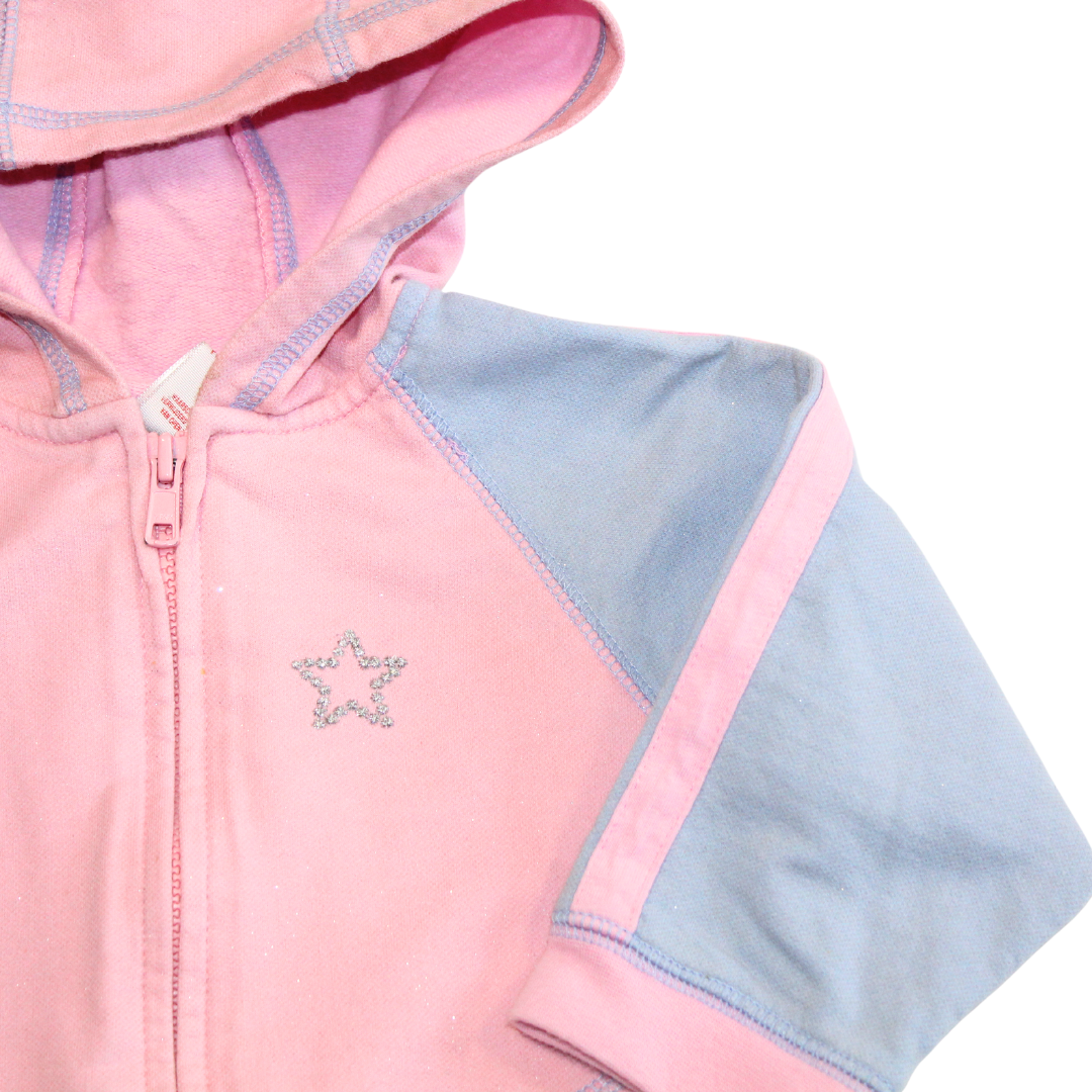 Vintage 2002 Glitter Zip Up