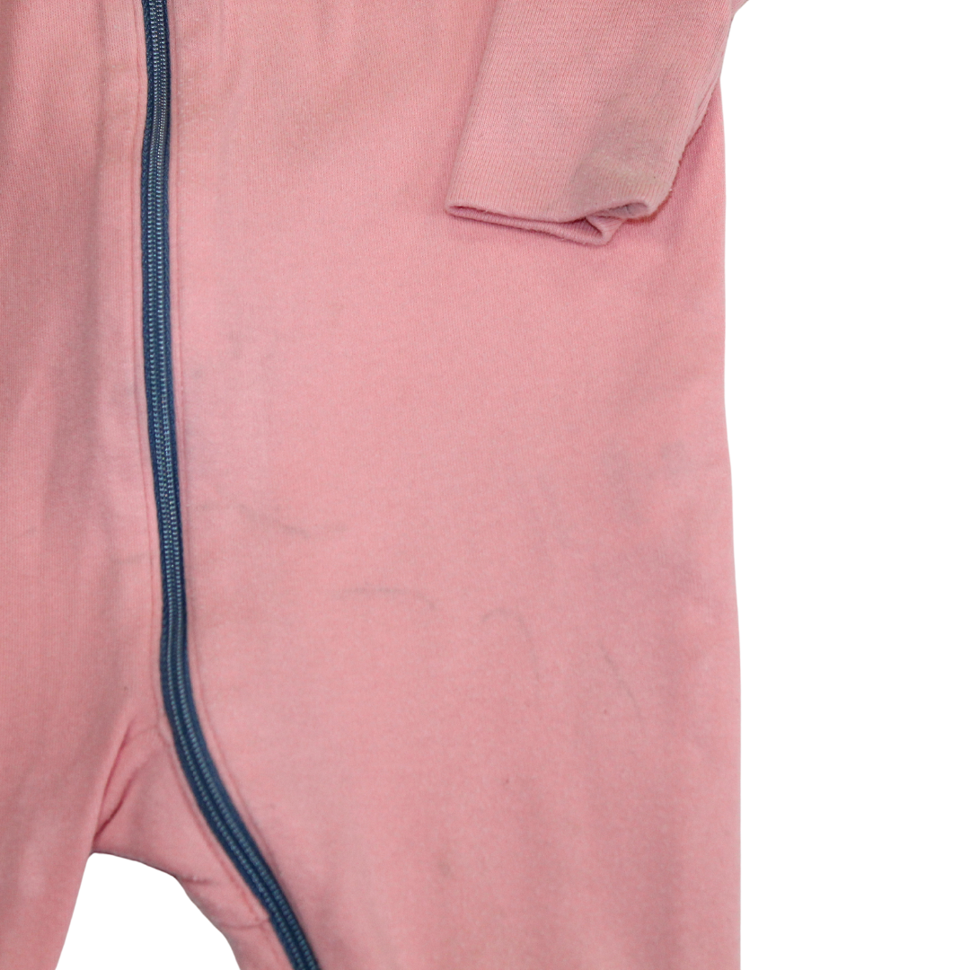 Pink Zip Romper