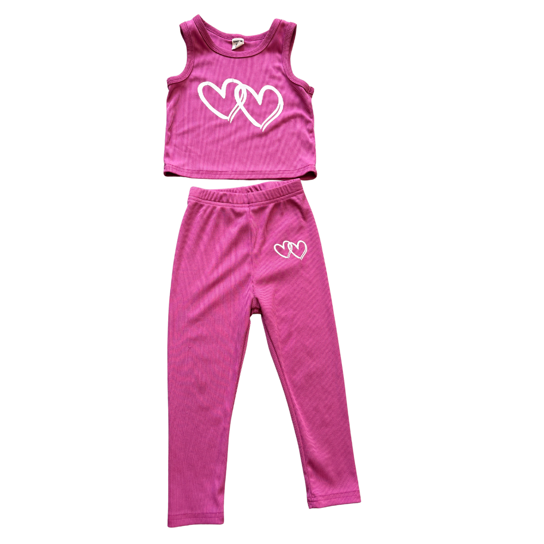 Pink Ribbed Outfit product image by Shein