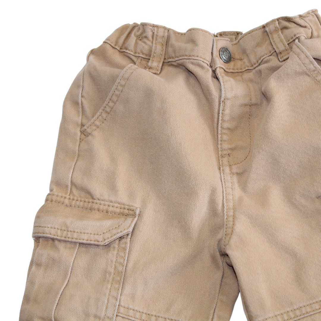 Tan Cuffed Cargos