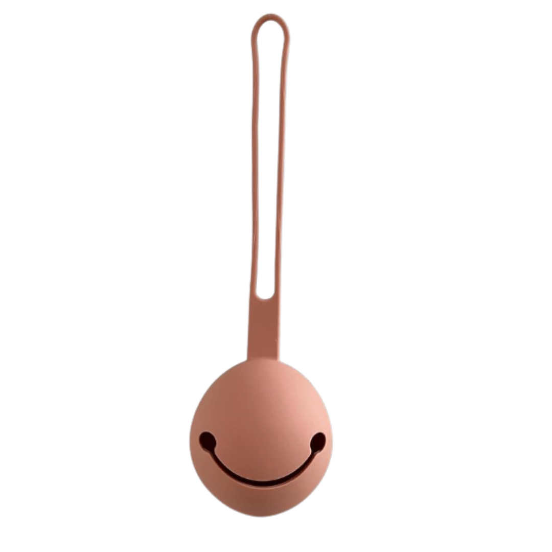Silicone Dummy Travel Case - Dusky Pink product image by Blumie