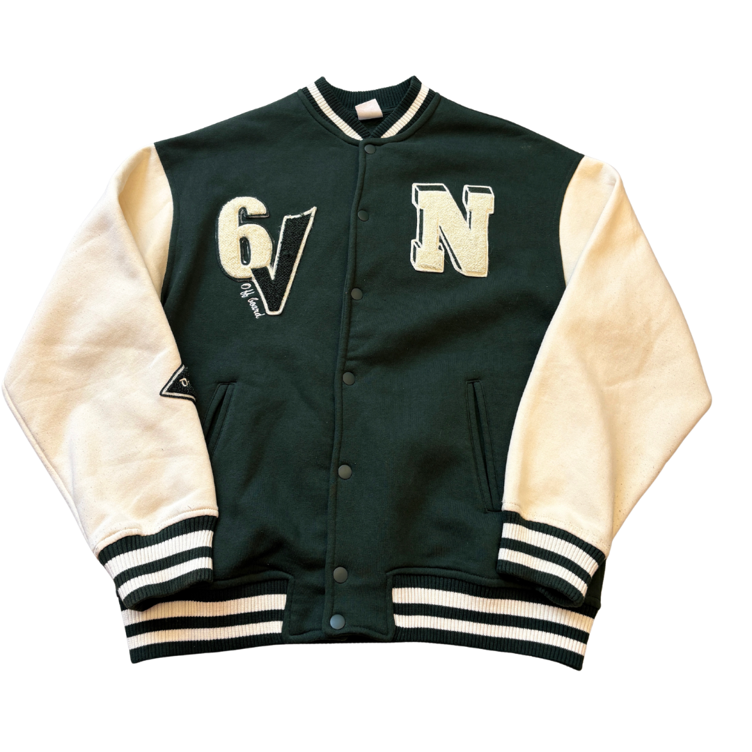 Green/Cream Varsity Jacket image 1 of 2 by Zara