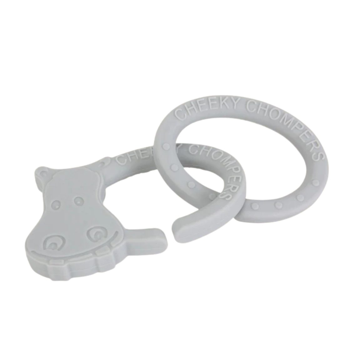 Hippo Teething Rings product image by Cheeky Chompers