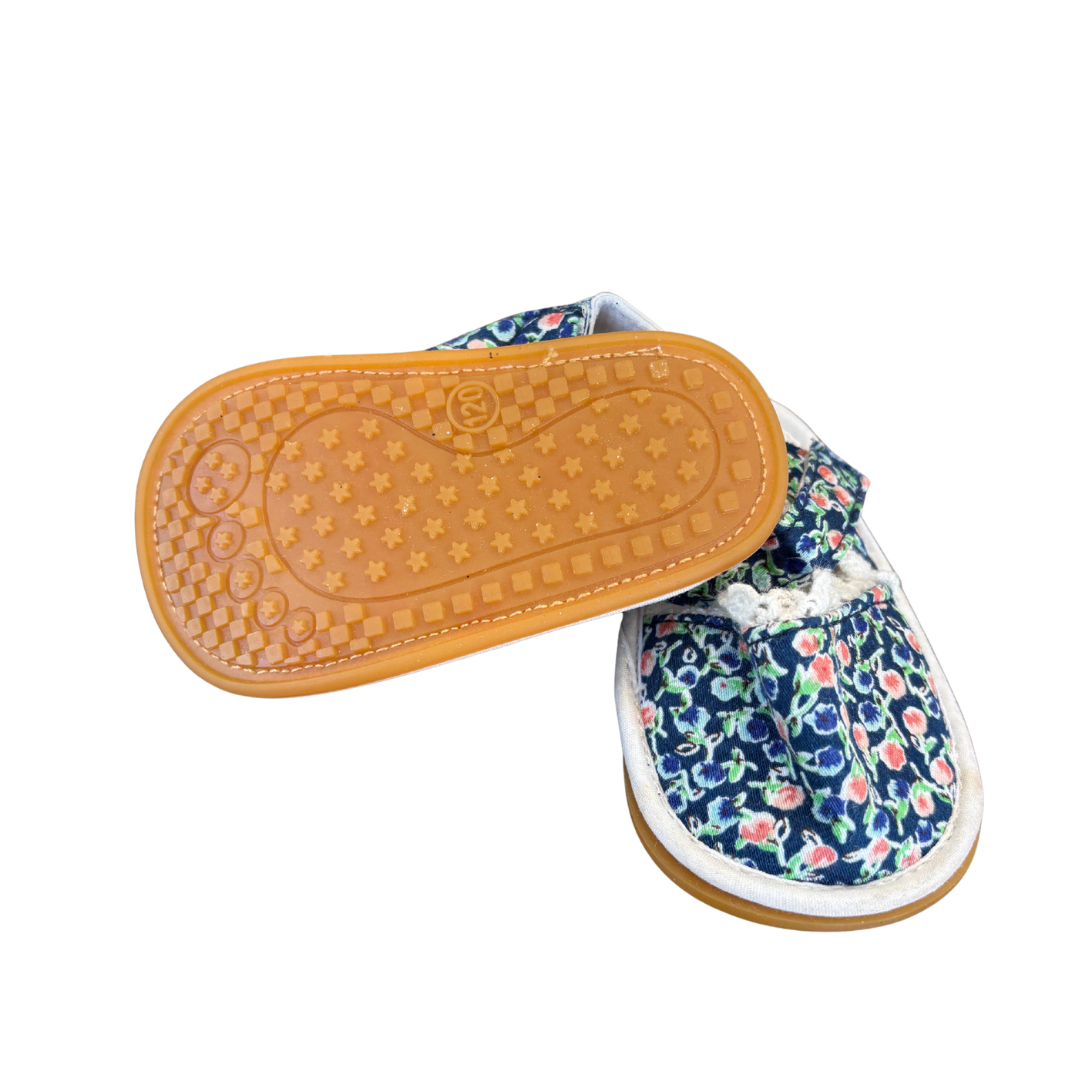 Floral Hard Soled Pram Shoes image 2 of 2 by Other