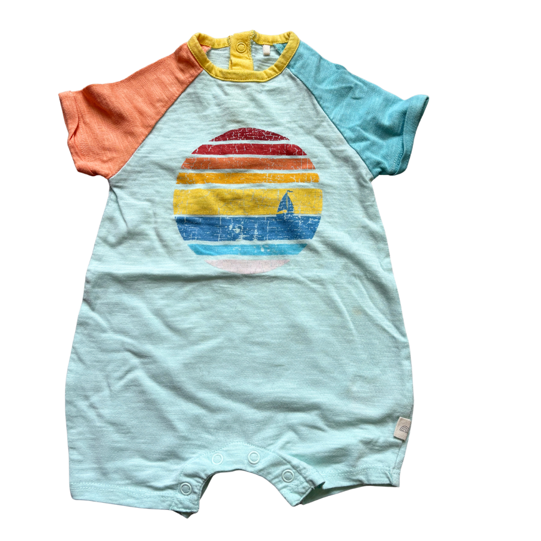 Sail Boat Bright Romper product image by Little Bird