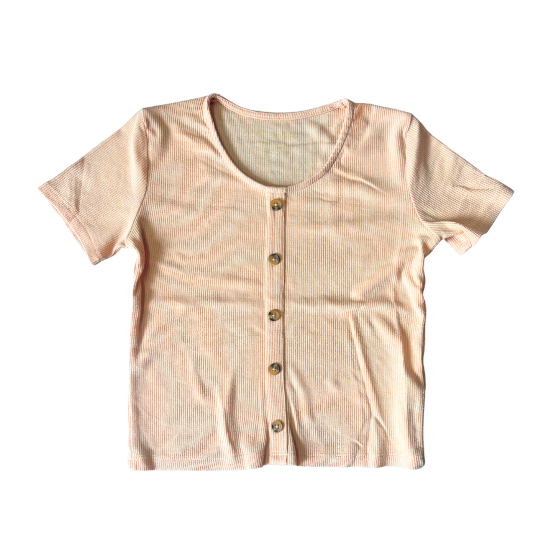 Ribbed Button Tee product image by Primark