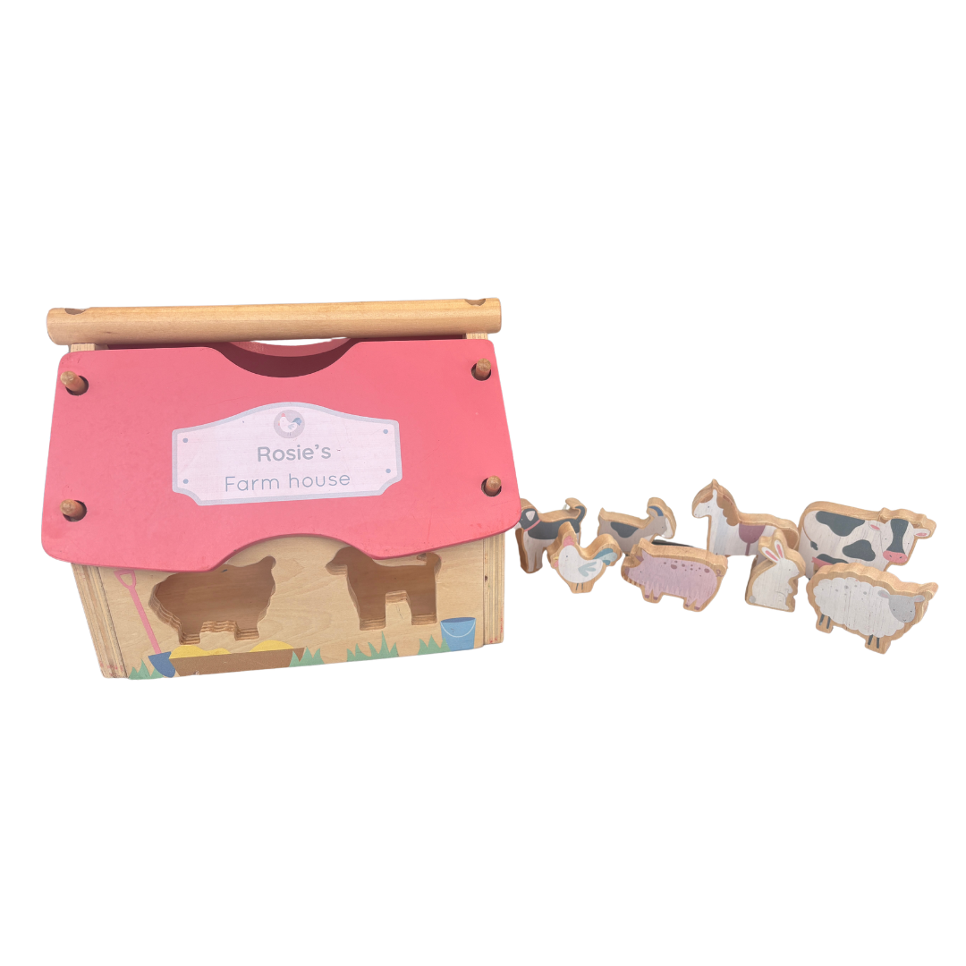 Wooden Farmhouse Shape Sorter product image by My 1st Years
