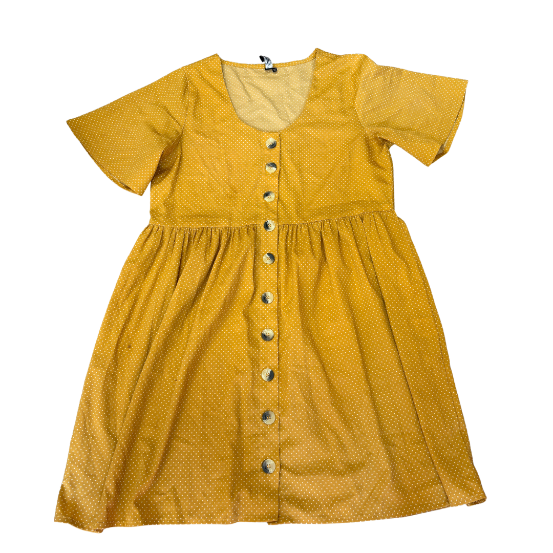 Mustard Spot Dress product image by Influence