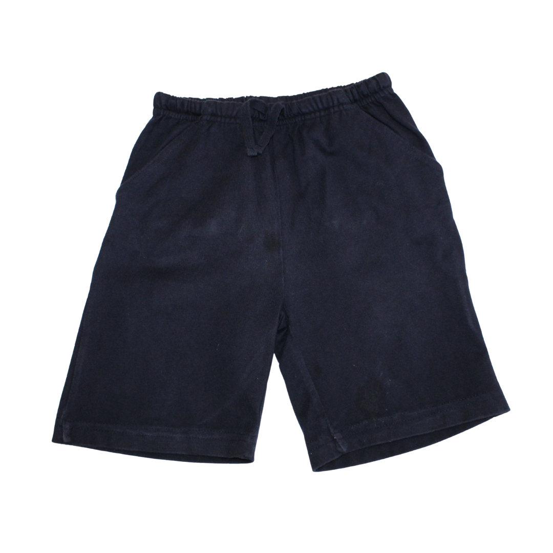 Navy Cotton Shorts