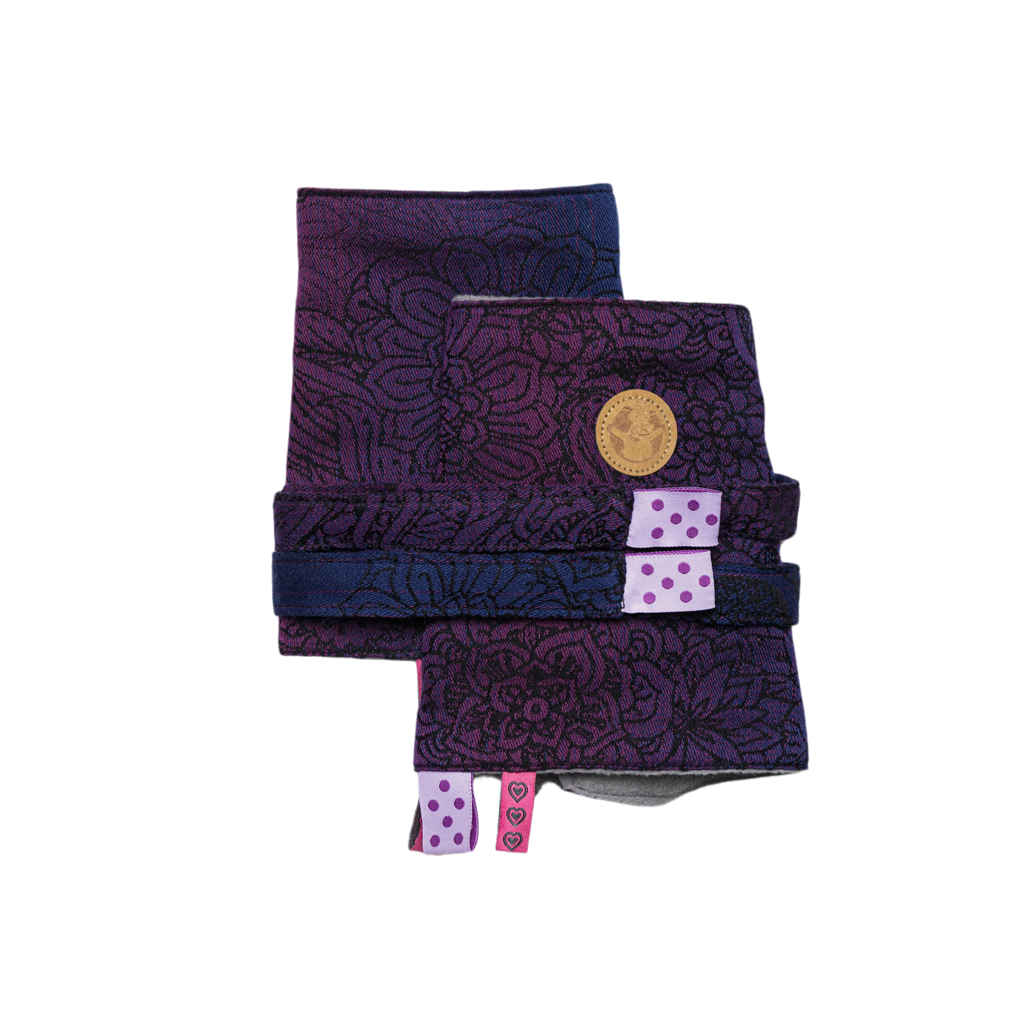 Drool Pads & Reach Strap Set - Wild Wine - Bouquet