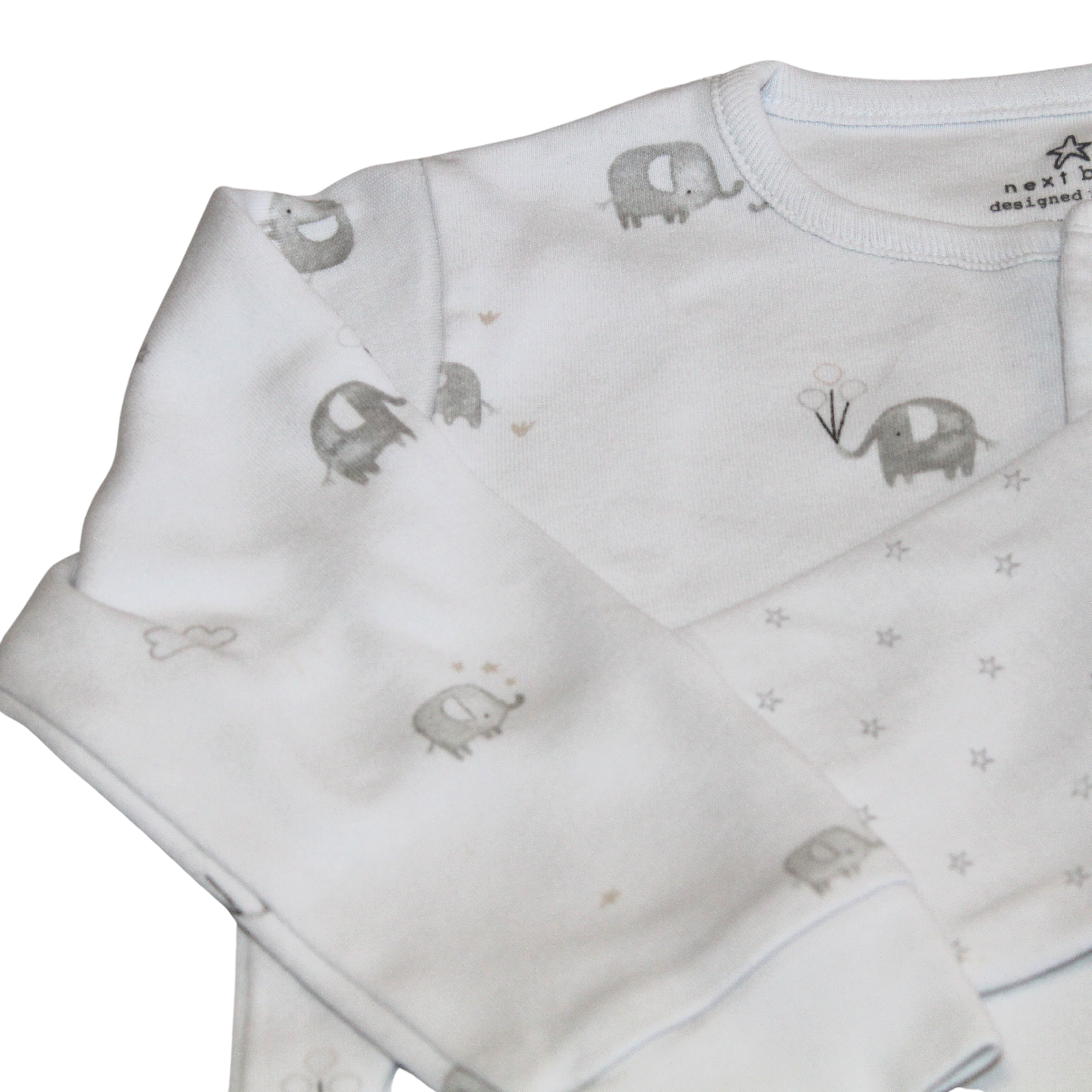 Elephant and Cloud Sleepsuits