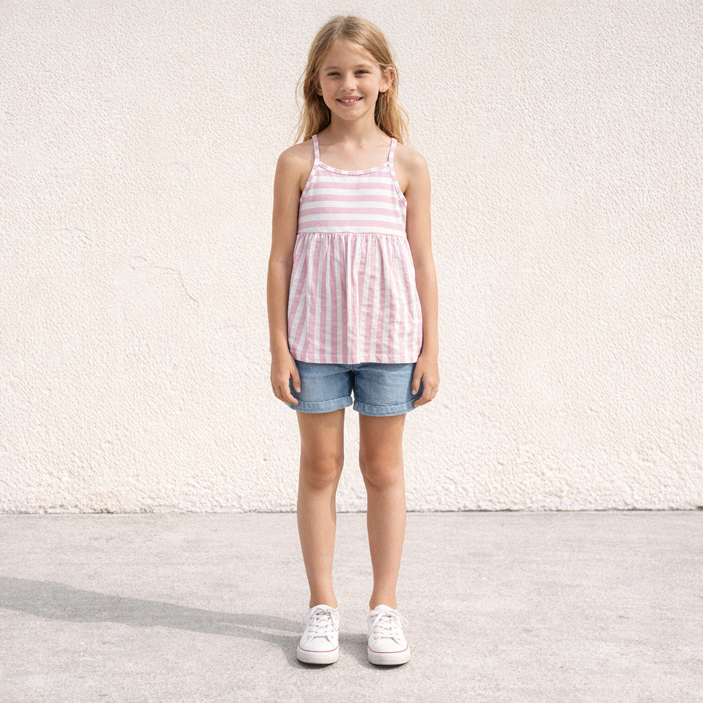 AI image for Stripe Vest Top