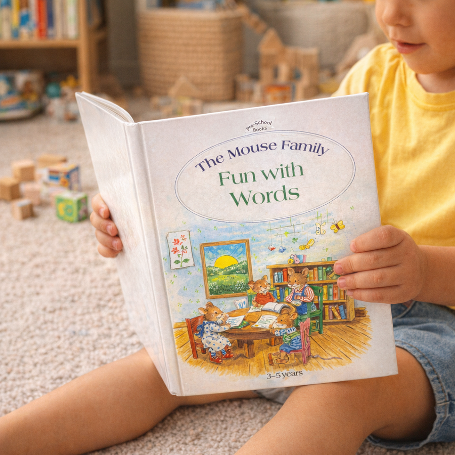 AI image for 1989 The Mouse Family - Fun With Words - Hard Back