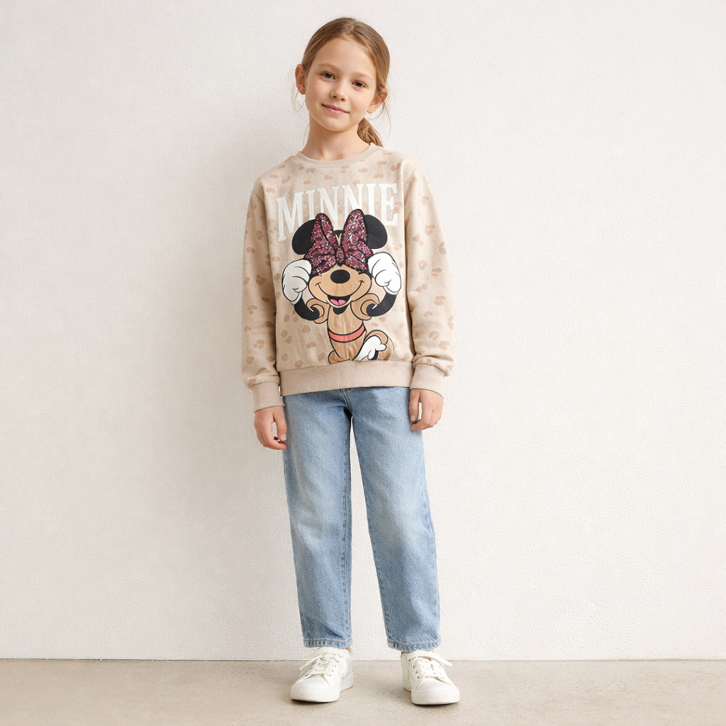 AI image for Minnie Leopard Sweatshirt