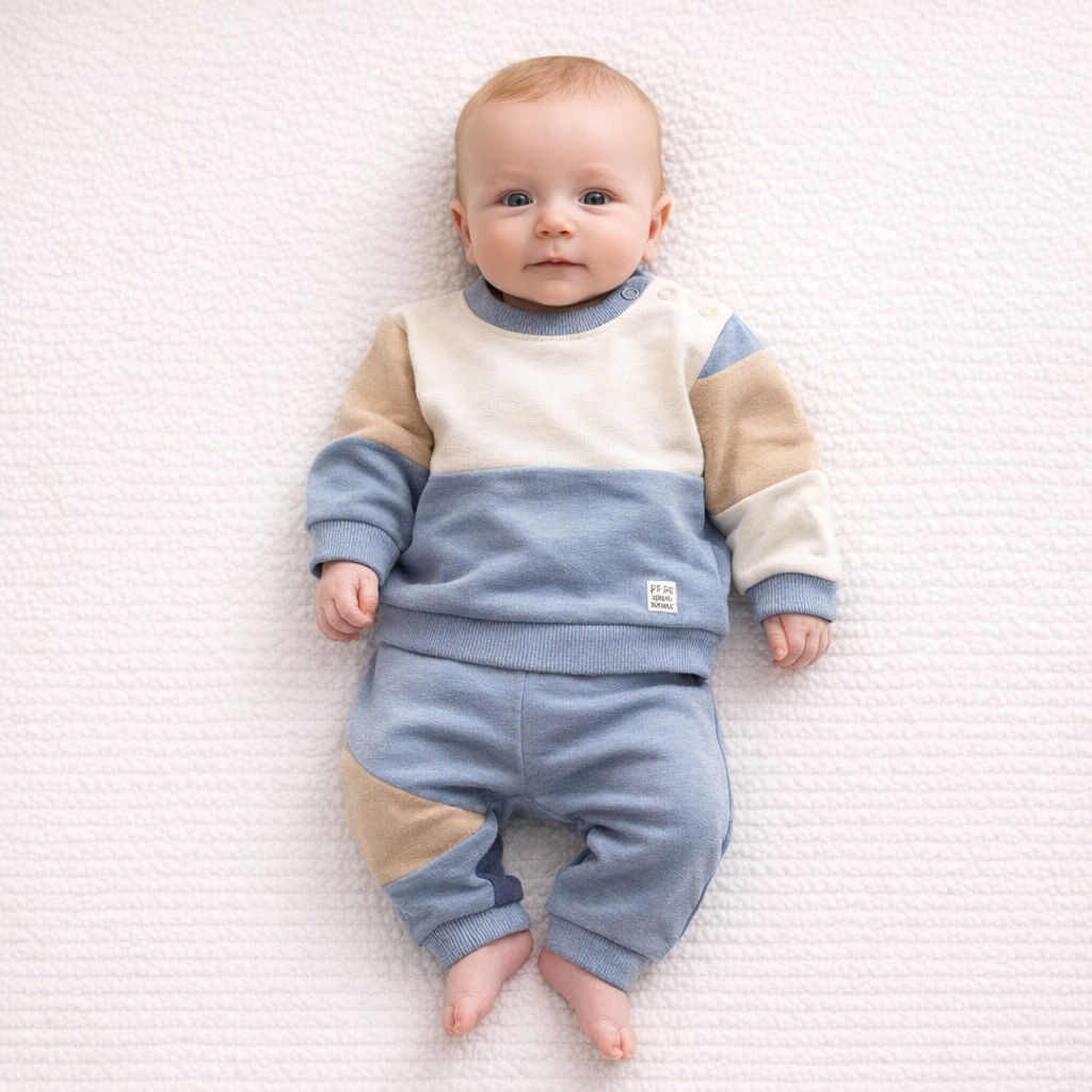 AI image for Blue/Cream/Tan Tracksuit