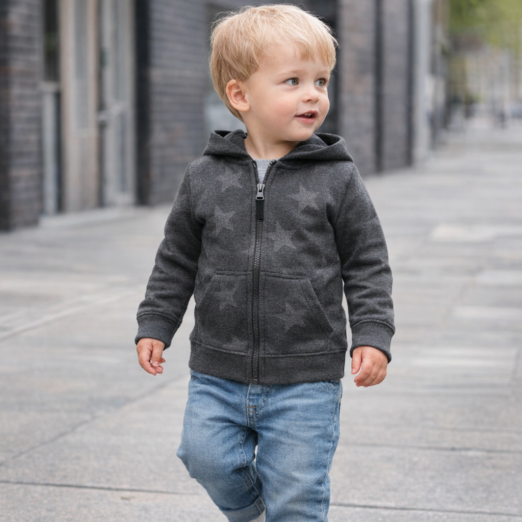 AI image for Star Hooded Zip Up