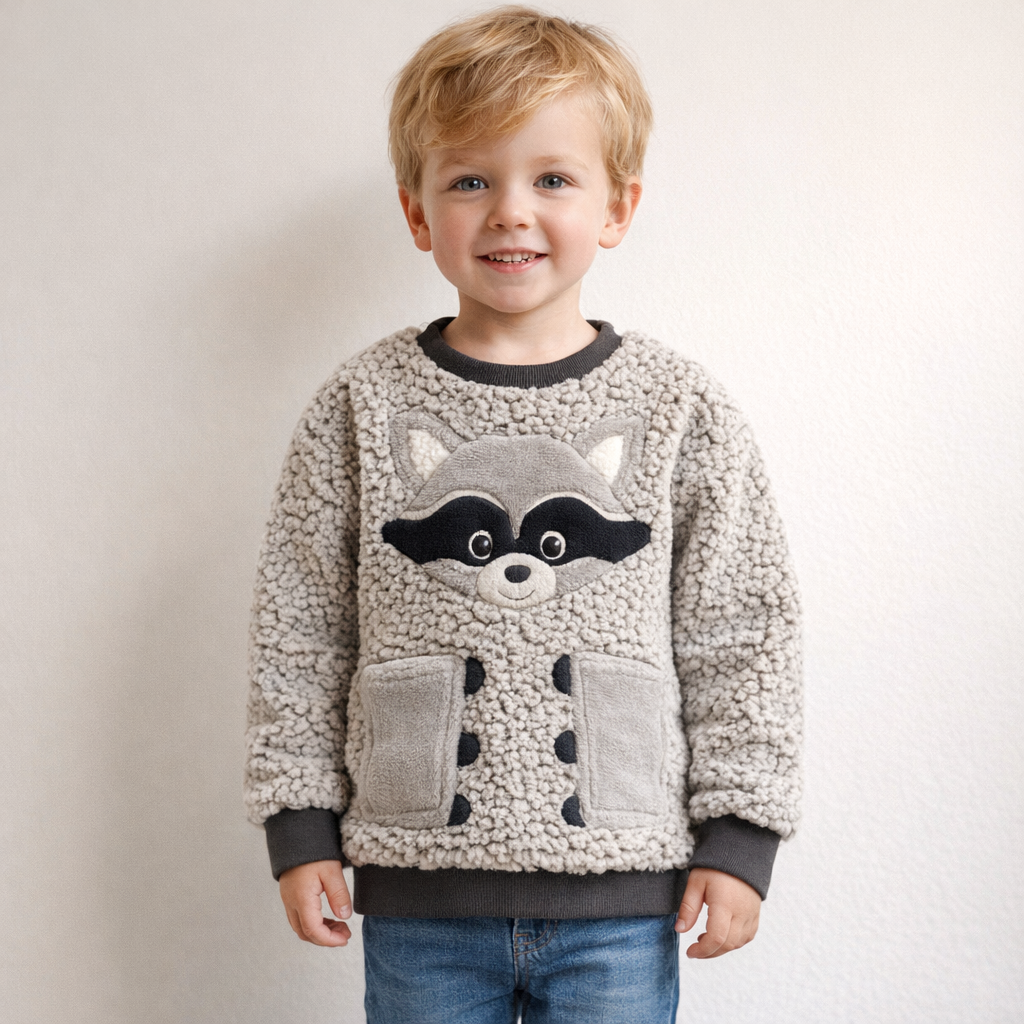 AI image for Fleece Racoon Jumper