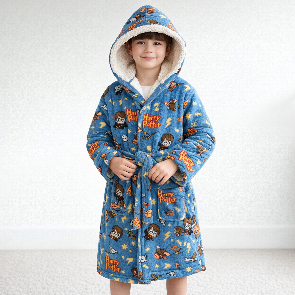 AI image for Harry Potter Sherpa Lined Hooded Dressing Gown